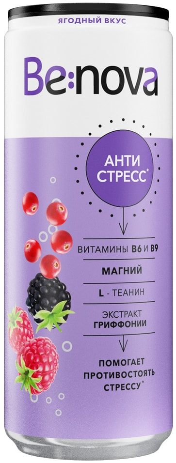 Напиток Be:nova Anti Stress 330мл - Vprok.ru Перекрёсток