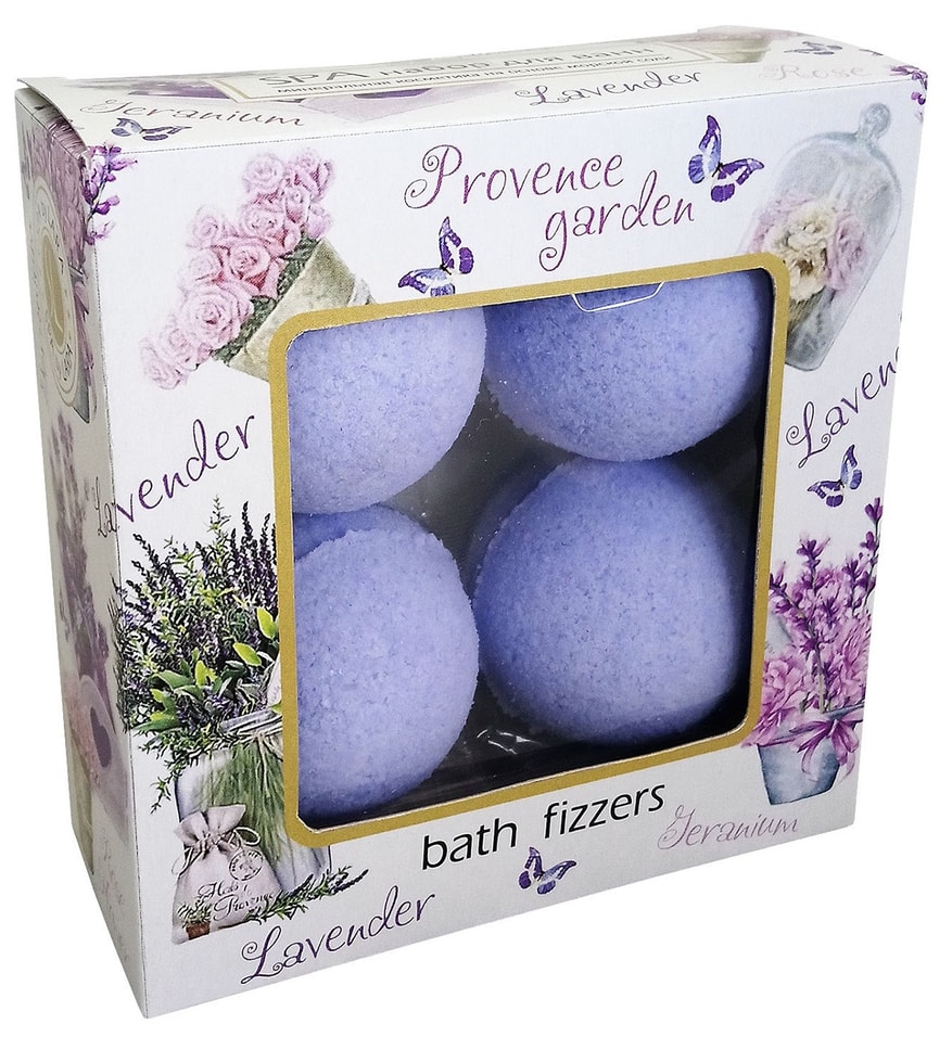 Подарочный набор Spa by Lara Бурлящие шары для ванн Прованский сад 40г*4шт