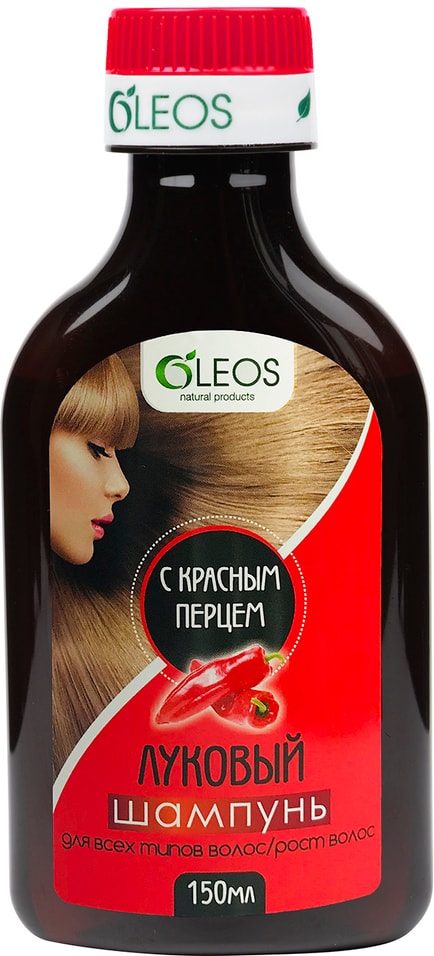 Шампунь для волос Oleos луковый с красным перцем 150мл