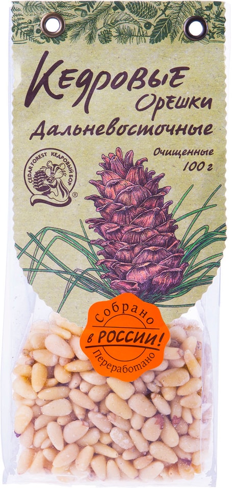 Орешки кедровые Кедровый Бор Дальневосточные 100г