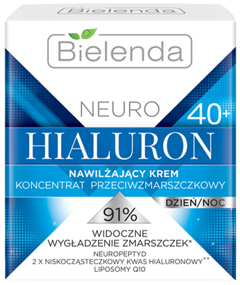 Крем-концентрат для лица Bielenda Neuro Hialuron 40+ увлажняющий против морщин 50мл