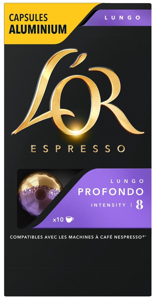 Кофе в капсулах Lor Espresso Lungo Profondo 10шт 470₽