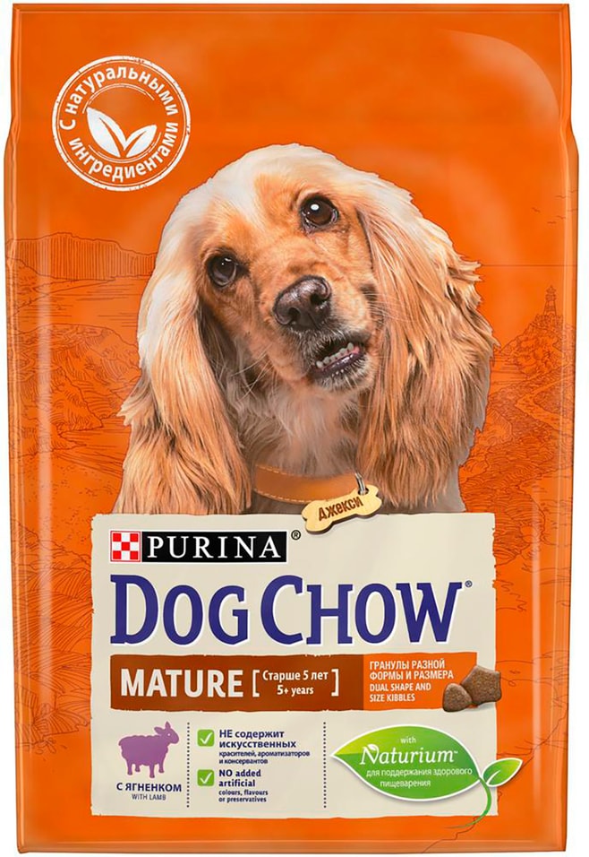 Сухой корм для собак Dog Chow Mature Ягненок 2.5кг