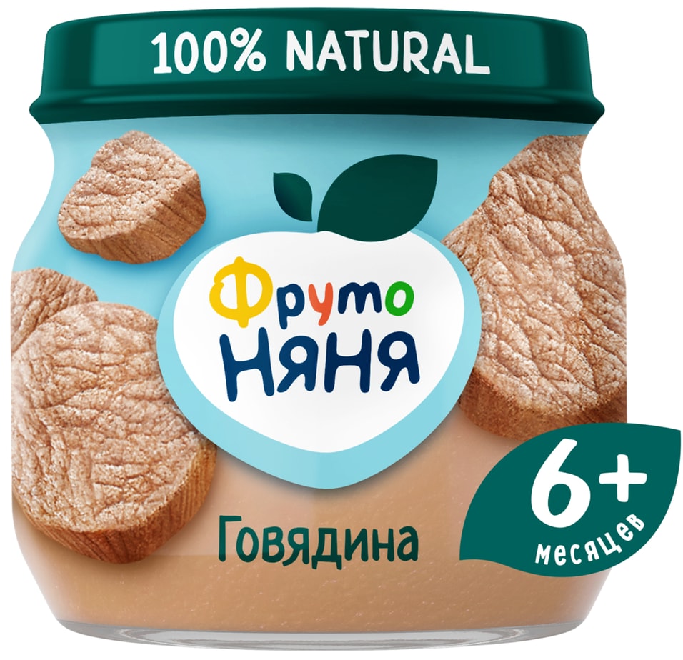 Пюре ФрутоНяня Говядина 80г - Vprokru Перекрёсток 110₽