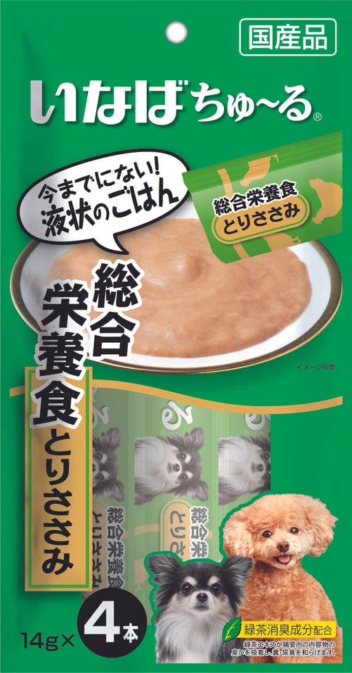 Лакомство для собак Inaba Churu Пюре для общего поддержания здоровья Куриное филе 14г*4шт (упаковка 3 шт.)