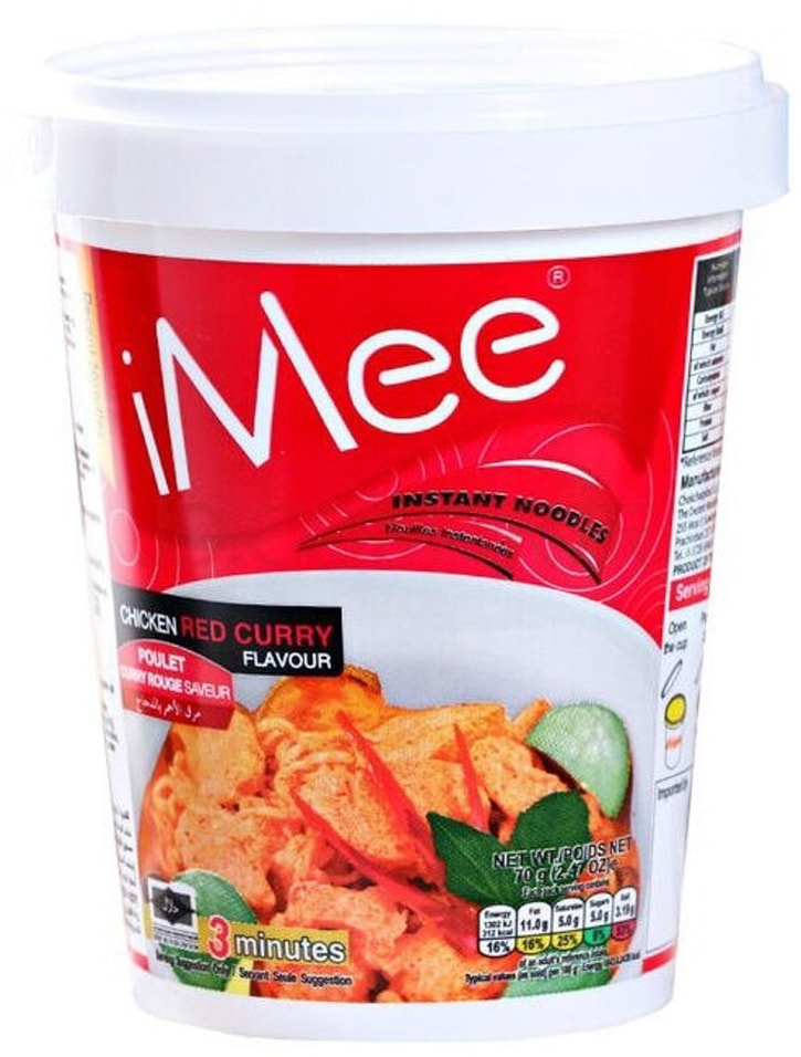 Лапша iMee с красной пастой карри со вкусом курицы 65г