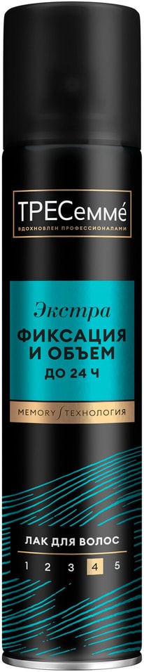 Лак для укладки волос Тресемме Превосходный объем экстрафиксация 250мл