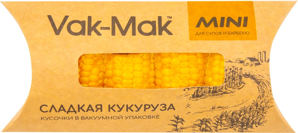 Кукуруза сладкая Vak-Mak вареная кусочки 240г от Vprok.ru