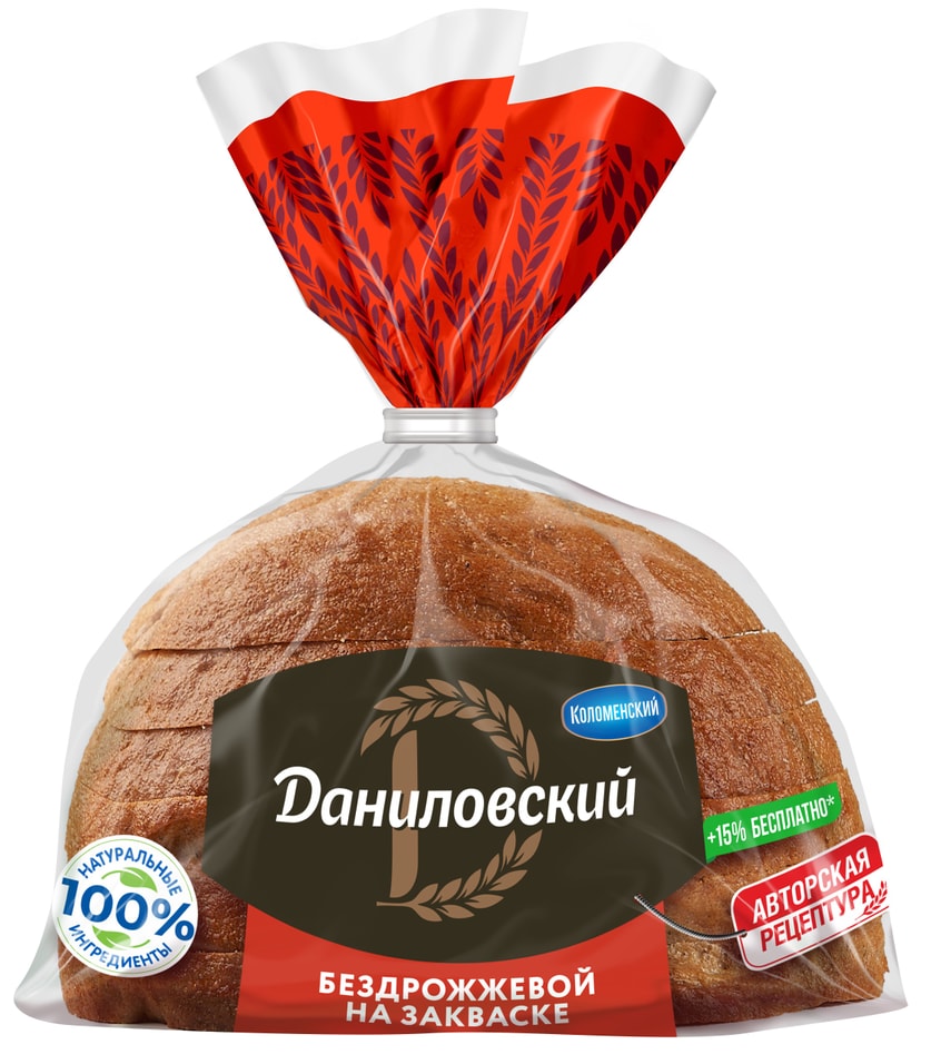 Хлеб Даниловский ржано-пшеничный нарезка 350г