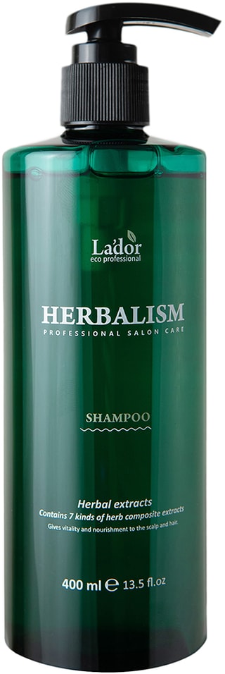 Шампунь для волос LaDor Herbalism Shampoo на травяной основе 400мл