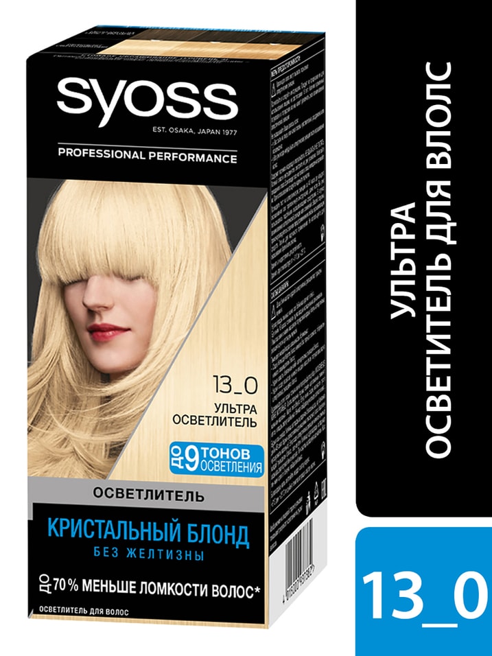 Осветлитель для волос Syoss 13-0 Ультра 115мл+20г