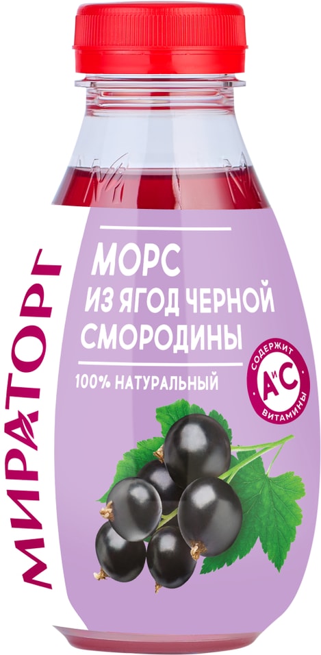 Морс Мираторг из черной смородины 370млс доставкой!