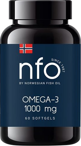 БАД Norwegian Fish Oil Омега-3 1000мг 1450мг 60шт