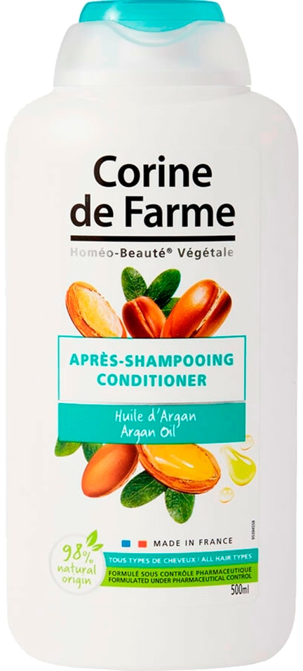 Бальзам-ополаскиватель для волос Corine de Farme с Аргановым Маслом 500мл