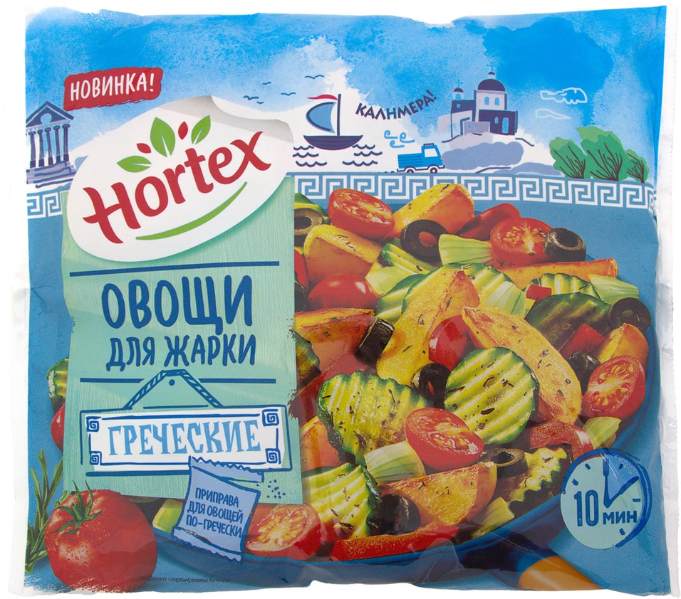 Отзывы о Смеси Hortex Овощи для жарки греческие быстрозамороженные 400г