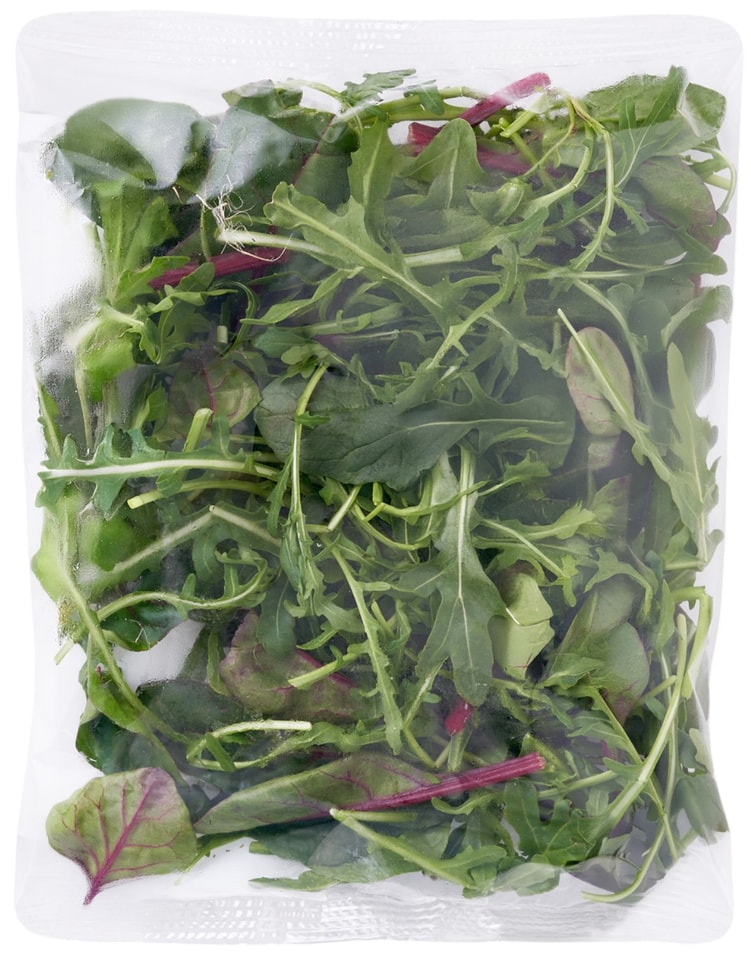Смесь салатная мытая Руккола-Мангольд-Шпинат 65г 199₽