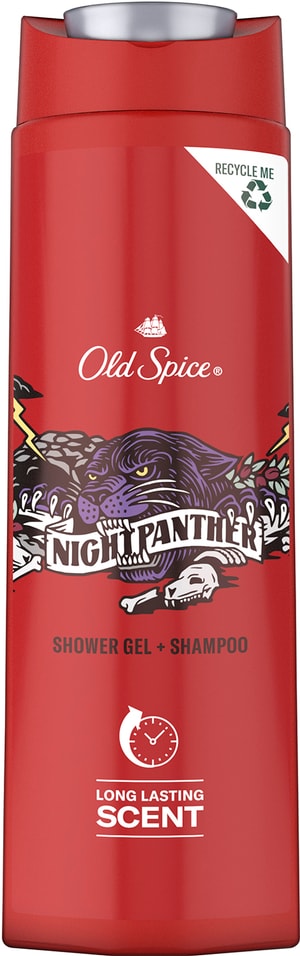 Шампунь-гель для душа Old Spice Night Panther 400мл