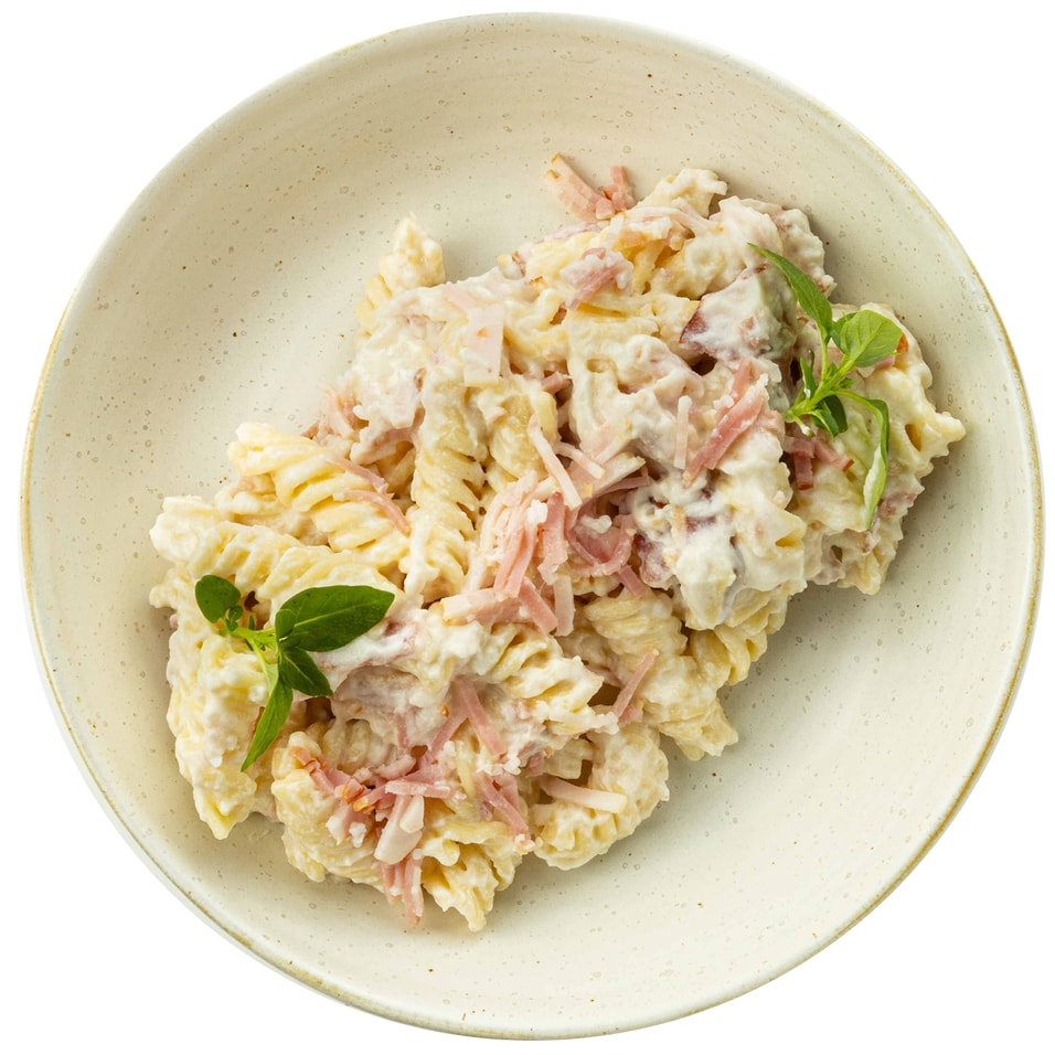 Фузилли AlphaChef с индейкой в сливочном соусе с грибами 260г