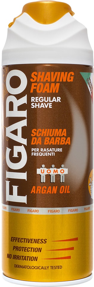 Пена для бритья Figaro Uomo С аргановым маслом 400мл