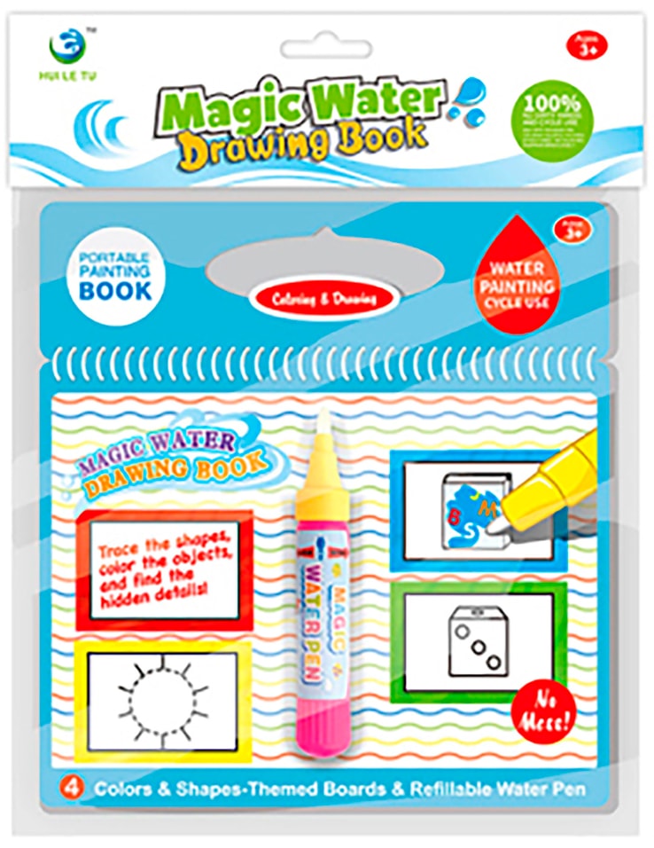 Водная раскраска S+S Волшебная вода Геометр.фигуры маркер