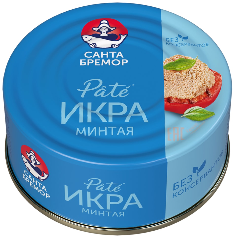 Икра минтая Санта Бремор Pate 90г - Vprokru Перекрёсток 125₽