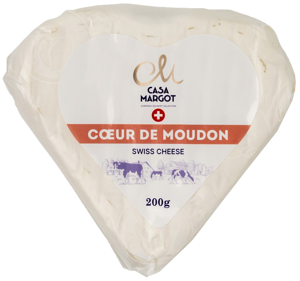 Сыр Casa Margot Coeur De Moudon с белой плесенью 45 200г 1490₽