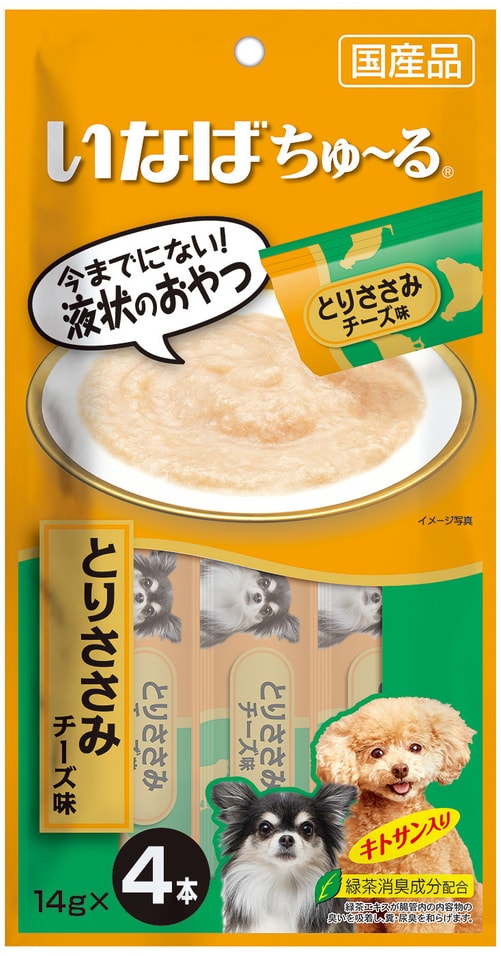 Лакомство для собак Inaba Churu Куриное филе со вкусом сыра 14г*4шт