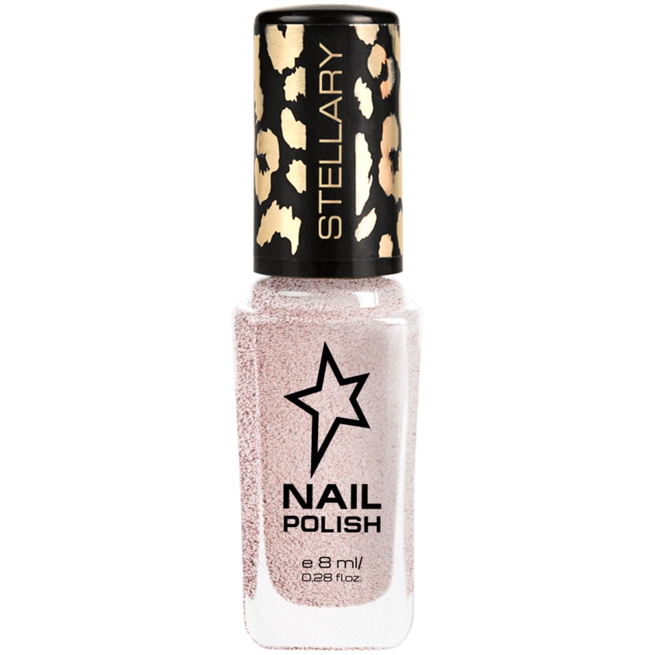Лак для ногтей Stellary Nail polish тон 97 светло-бежевый с блестками 8мл