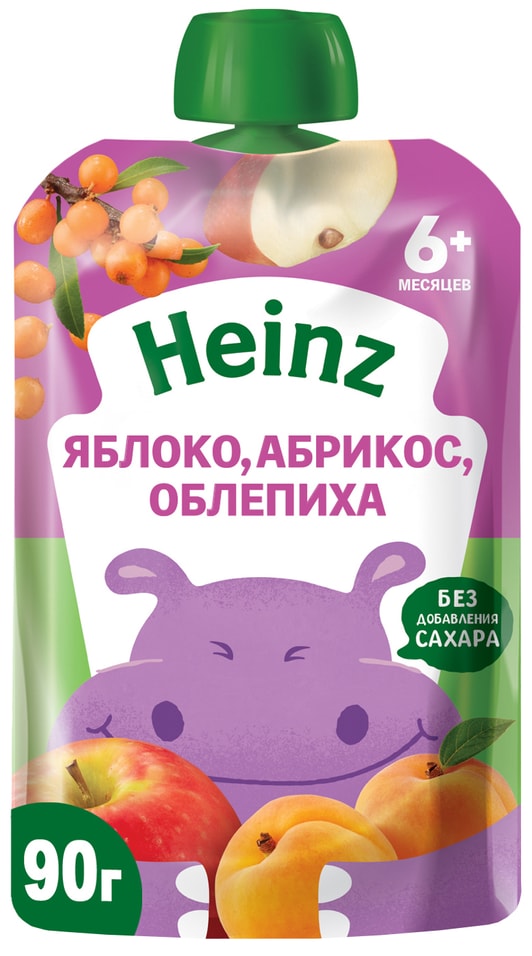 Пюре Heinz Natural Яблоко-Абрикос-Облепиха с 6 месяцев 90г