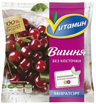 Вишня Vитамин без косточки быстрозамороженная 300г от Vprok.ru