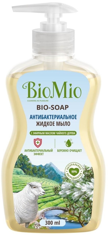 Мыло жидкое BioMio с маслом чайного дерева 300мл