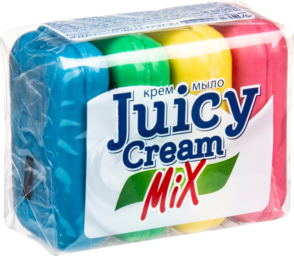 Крем-мыло Juicy Cream Mix туалетное 4х90г