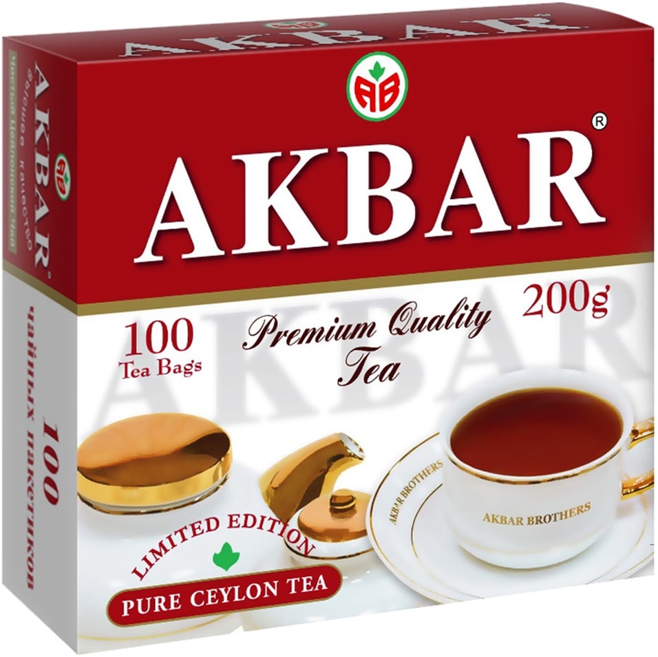 Чай черный Akbar 100 Years байховый 100*2г