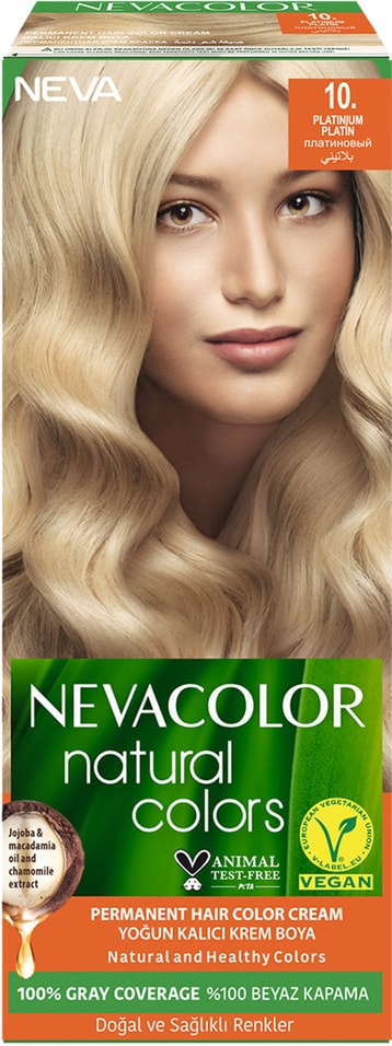 Крем-краска для волос Nevacolor Natural Colors № 10 Платиновый