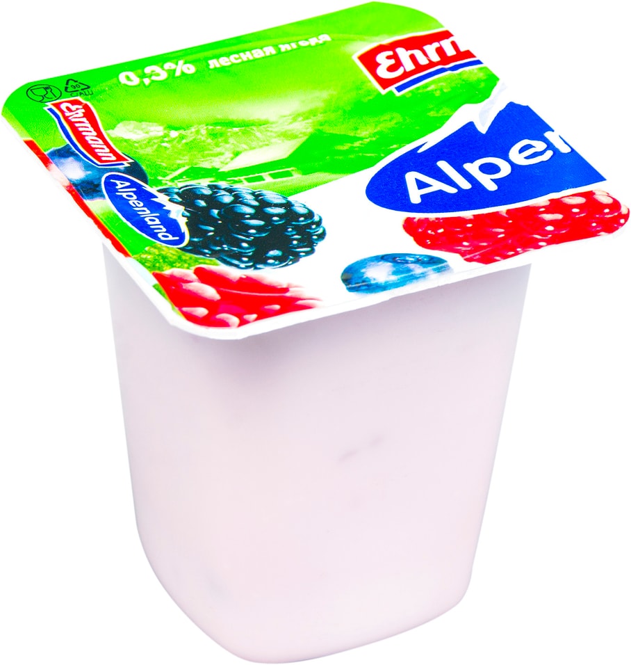 Продукт йогуртный Alpenland Лесная ягода Яблоко-груша 0.3% 95г
