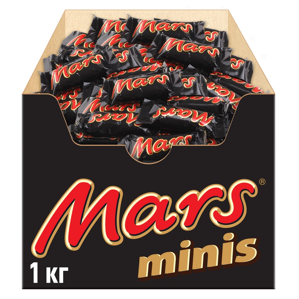 Конфеты шоколадные Mars minis с карамелью и нугой 1кг
