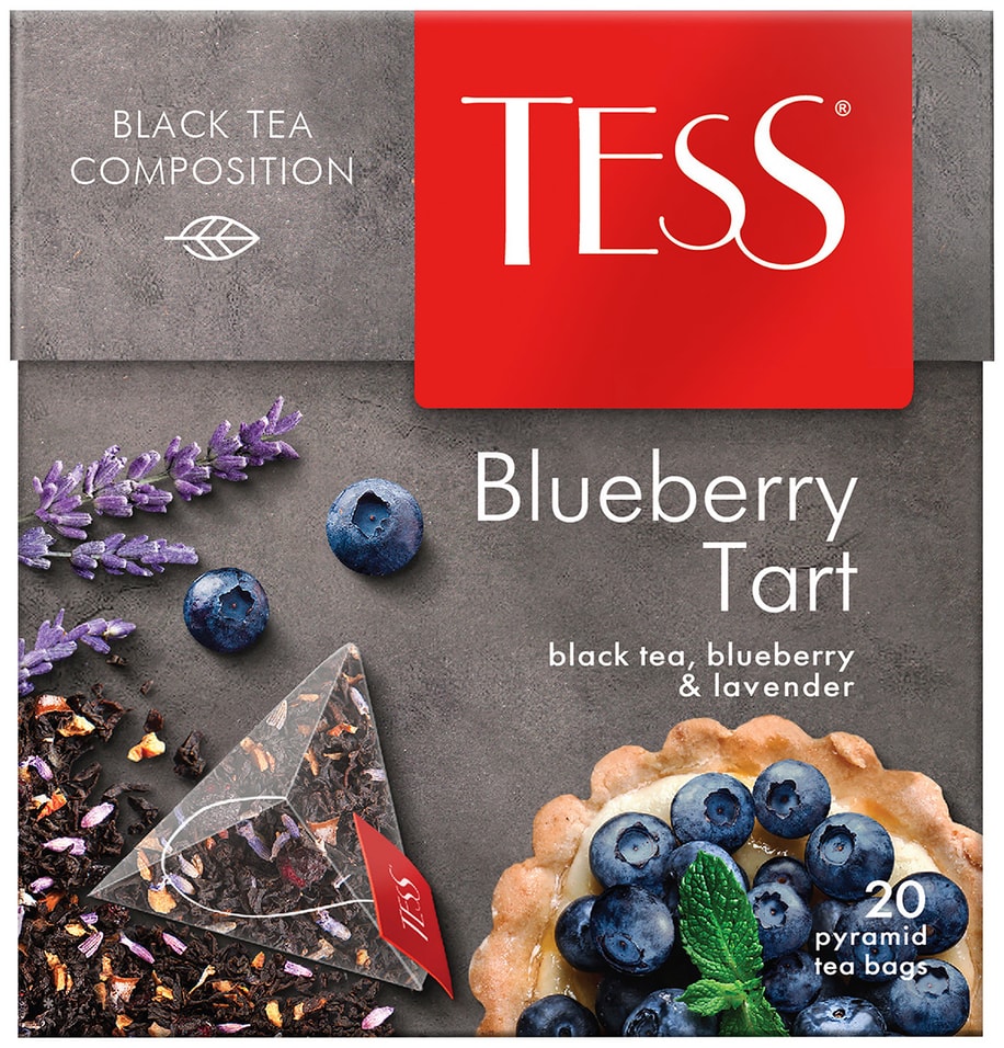 Чай черный Tess Blueberry Tart 20*1.8г