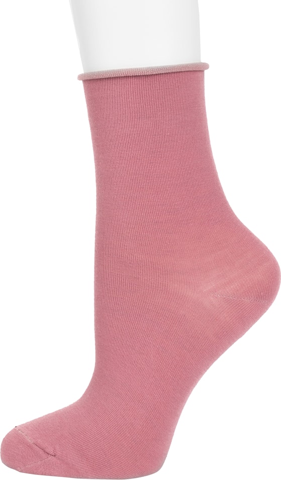 Носки женские Oemen с медицинской резинкой темно-розовые р.25