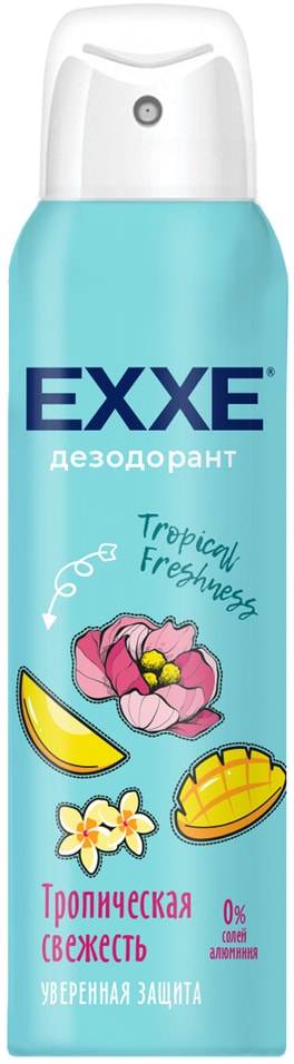 Дезодорант женский EXXE Tropical freshness тропическая свежесть спрей 150мл 219₽