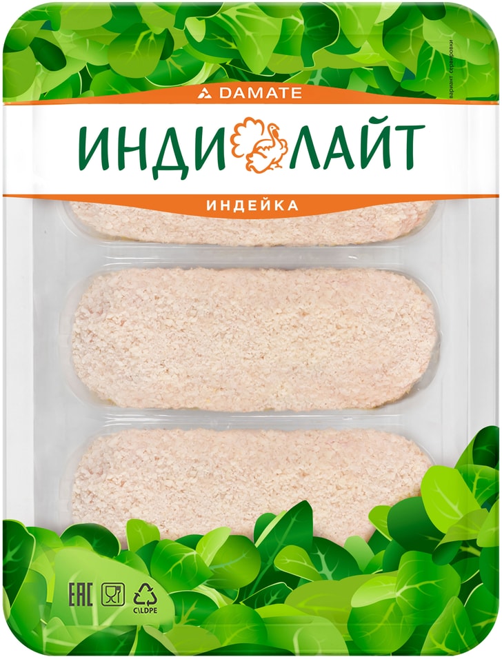 Котлеты Индилайт из индейки со сливками 340гс доставкой!