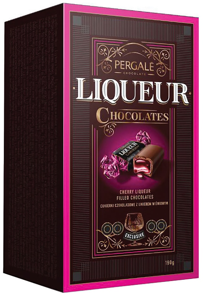 Конфеты Pergale Chocolates с вишневым ликером 190г