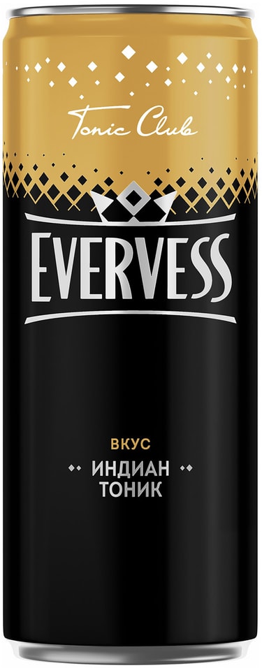 Напиток Evervess Газированный Индиан тоник 0.33л