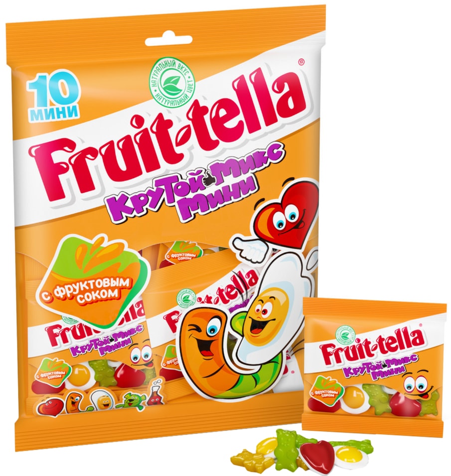 Мармелад Fruittella с фруктовым вкусом 200г