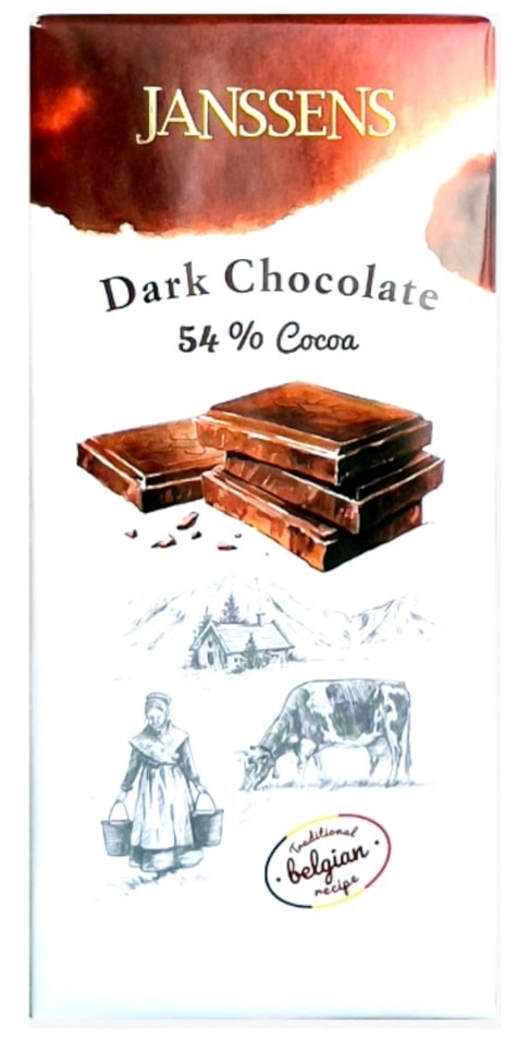 Шоколад Janssens Темный 54% какао 90г