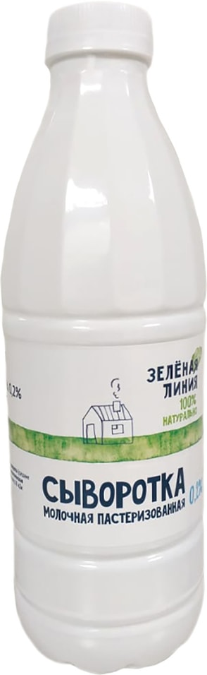 Сыворотка молочная Маркет зеленая линия 0.2% 1000г от Vprok.ru