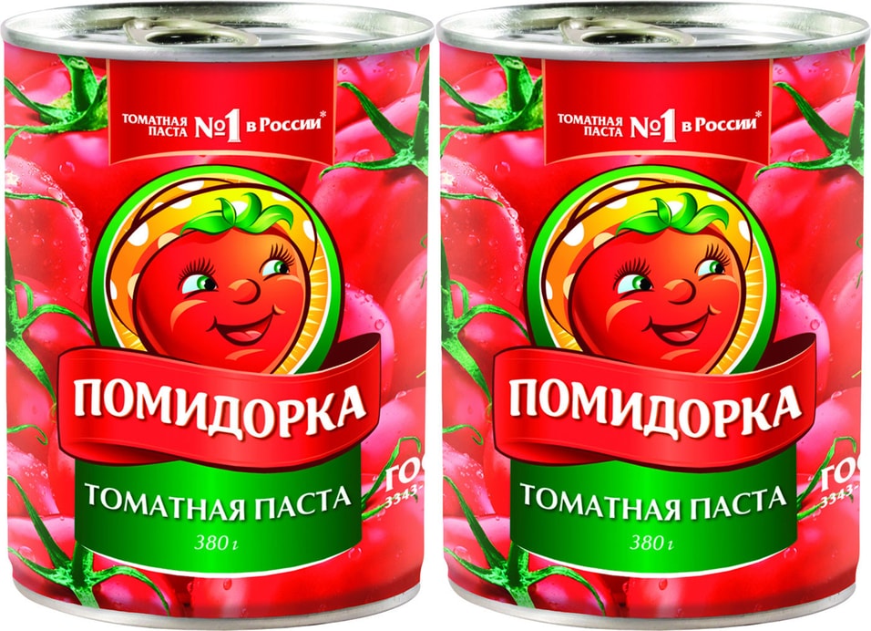 Паста томатная Помидорка 380г (упаковка 2 шт.)
