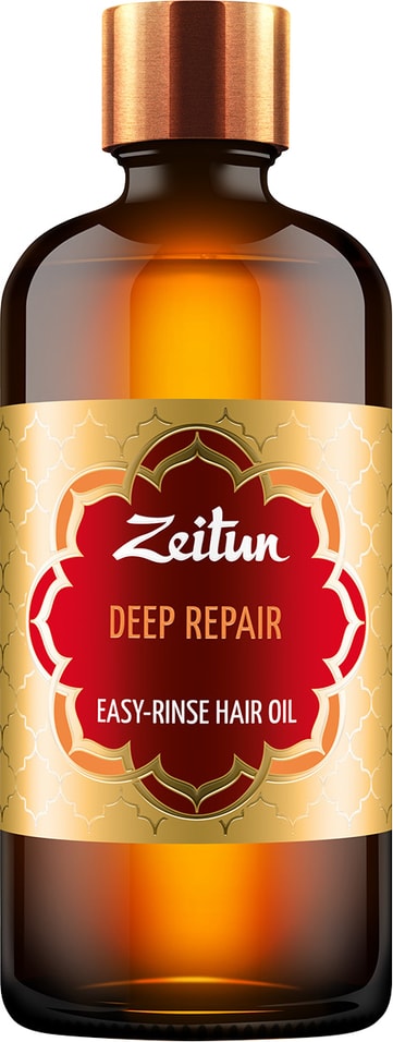 Масло для волос Zeitun Глубокое восстановление легкосмываемое с арганой и жожоба 100мл