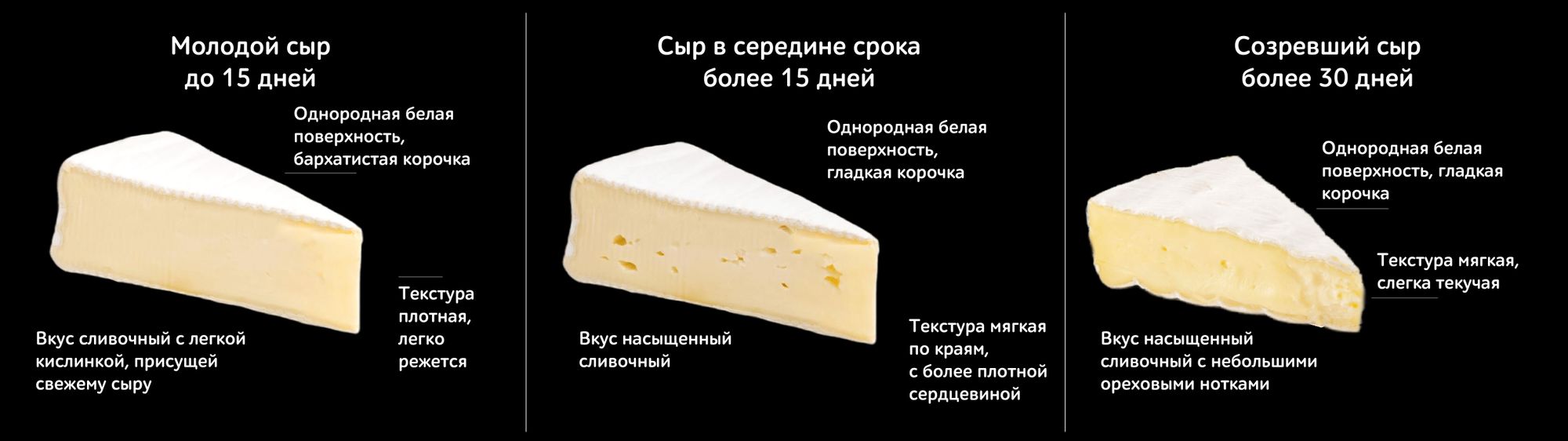 Как есть сыр бри с белой плесенью