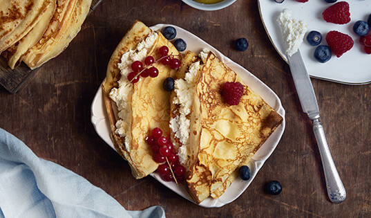 Тонкие блины на молоке