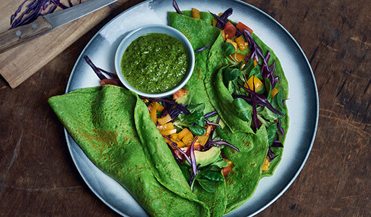 Зеленые блины